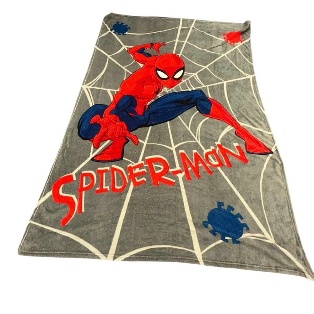Spider-Man marvel vintage fleece blanket 87 x‎ 65 NWOT